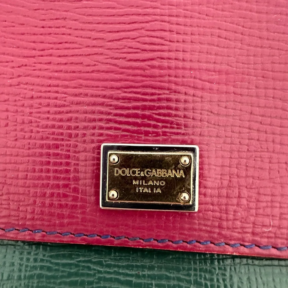 DOLCE&GABBANA, Sicily, leather crossbody bag,
Multicolour, Leather - Picture 8 of 13